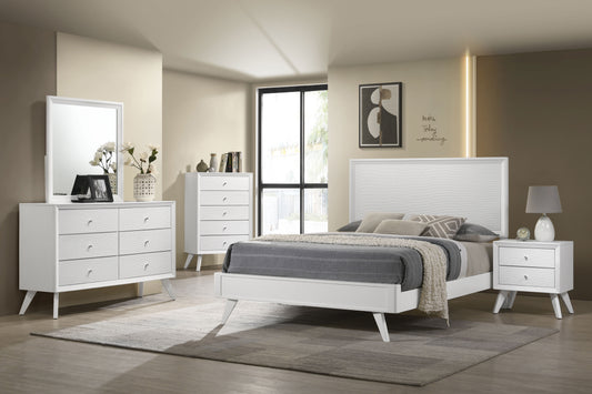 Janelle 5-piece Eastern King Bedroom Set White