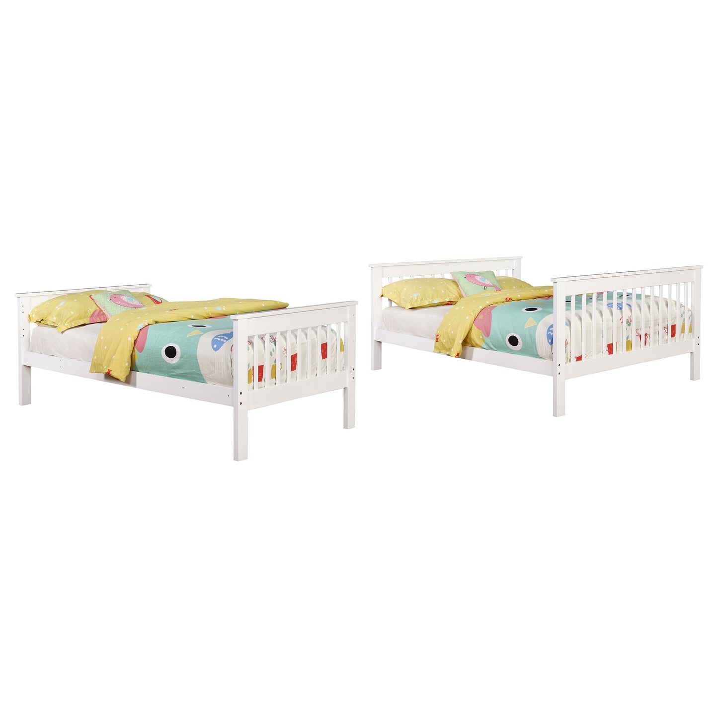 Chapman Wood Twin Over Full Bunk Bed White