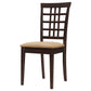 Kelso Lattice Back Dining Chairs Cappuccino (Set of 2)