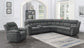Bahrain 6-piece Upholstered Power Sectional Charcoal