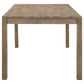 Scottsdale Rectangular Solid Wood Dining Table Brown Washed