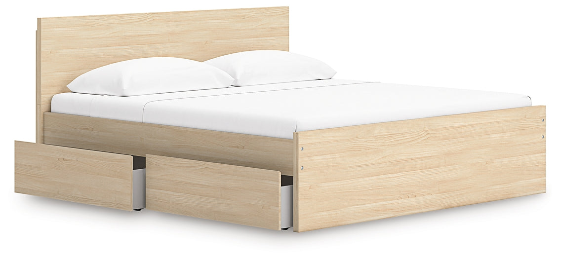 Onita King Panel Platform Bed with Storage