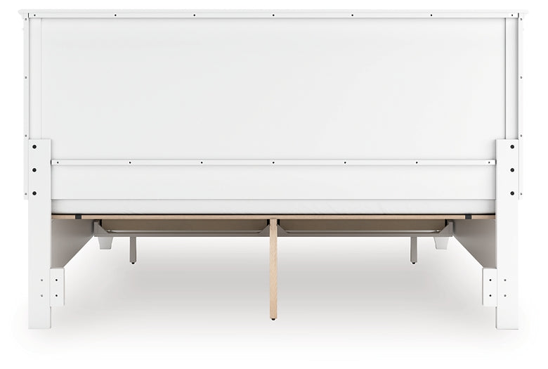 Fortman King Panel Storage Bed with Mirrored Dresser