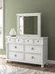 Rowlenstown King Poster Bed, Dresser, Mirror and Nightstand
