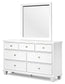 Fortman Twin Panel Storage Bed, Dresser and Mirror