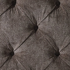 Bruchandi King Upholstered Panel Bed with Mirrored Dresser and Nightstand