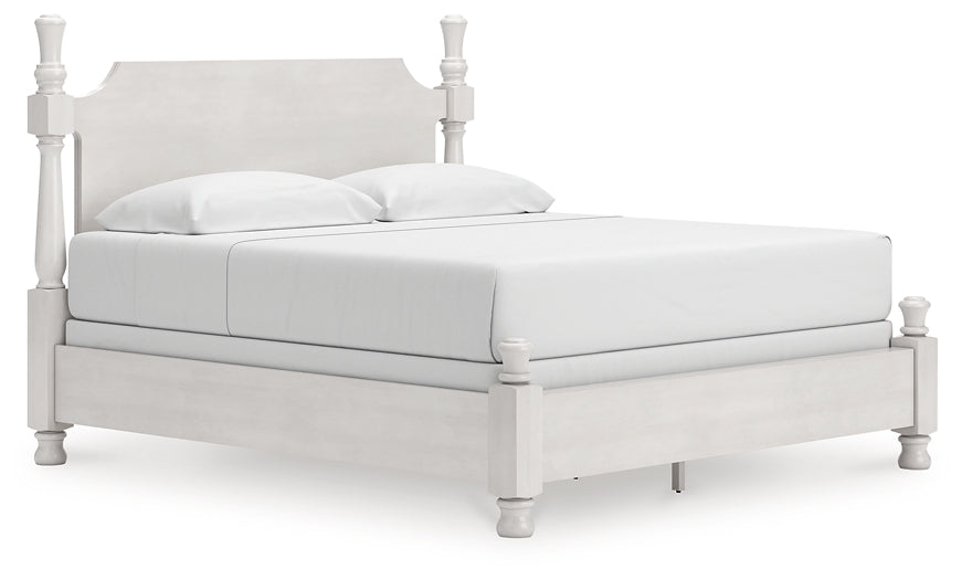 Rowlenstown King Poster Bed, Dresser and Mirror