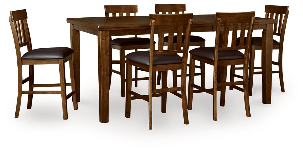 Ralene Counter Height Dining Table and 6 Barstools