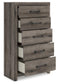 Graystorm Queen Panel Bed, Dresser, Mirror, Chest and Nightstand