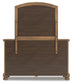 Feddinger King Panel Bed with Mirrored Dresser, Chest and Nightstand