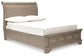Lettner Queen Sleigh Bed with 2 Storage Drawers