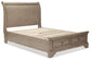 Lettner Queen Sleigh Bed with 2 Storage Drawers