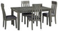 Hallanden Dining Table and 4 Chairs