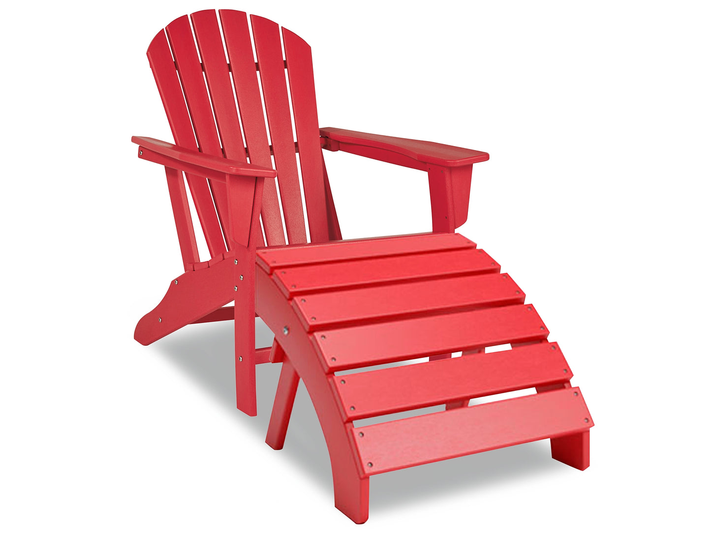Sundown Treasure Outdoor Adirondack Chair and Ottoman