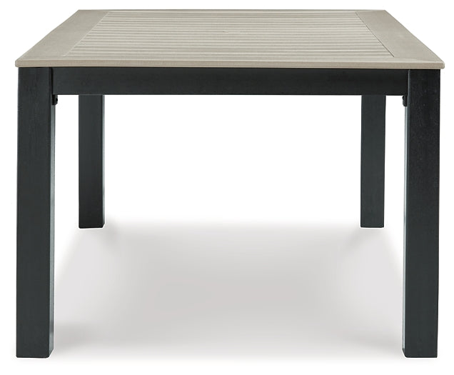 Mount Valley RECT Dining Table w/UMB OPT