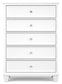 Fortman Queen Panel Bed with Mirrored Dresser and Chest