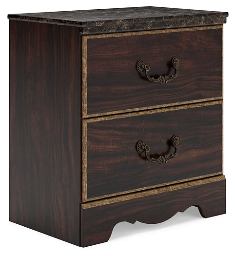 Glosmount Two Drawer Night Stand