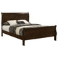 Louis Philippe Wood Eastern King Sleigh Bed Cappuccino
