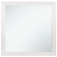 Louis Philippe Beveled Edge Square Dresser Mirror White