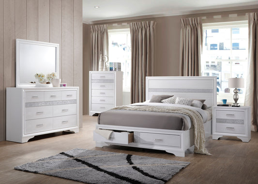 Miranda 5-piece California King Bedroom Set White