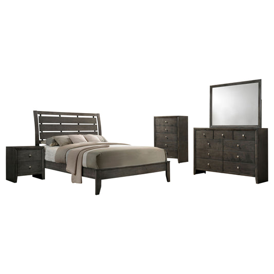 Serenity 5-piece Full Bedroom Set Mod Grey