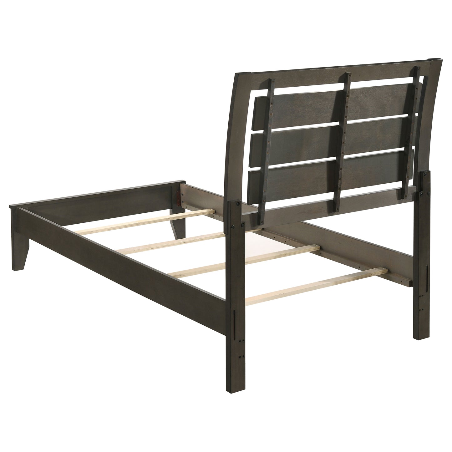 Serenity Wood Twin Panel Bed Mod Grey