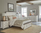 Hillcrest 4-piece Eastern King Bedroom Set Distressed White