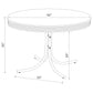 Retro 5-piece Round Dining Set Glossy White and Red
