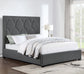 Bowfield Upholstered Queen Panel Bed Charcoal