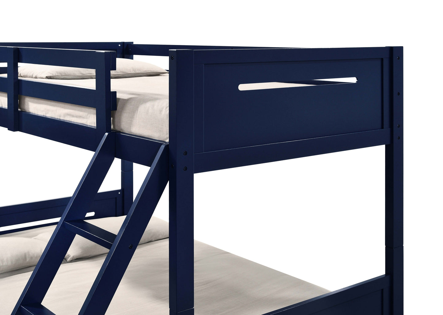 Littleton Wood Twin Over Full Bunk Bed Blue