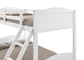 Arlo Wood Twin Over Full Bunk Bed White