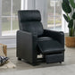 Toohey Home Theater Push Back Recliner Black