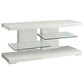 Cogswell 2-shelf TV Console Glossy White
